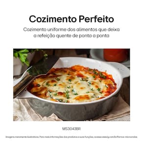 Forno Micro-ondas LG MS3043BR com Função Manter Aquecido e Limpa Fácil - Prata
