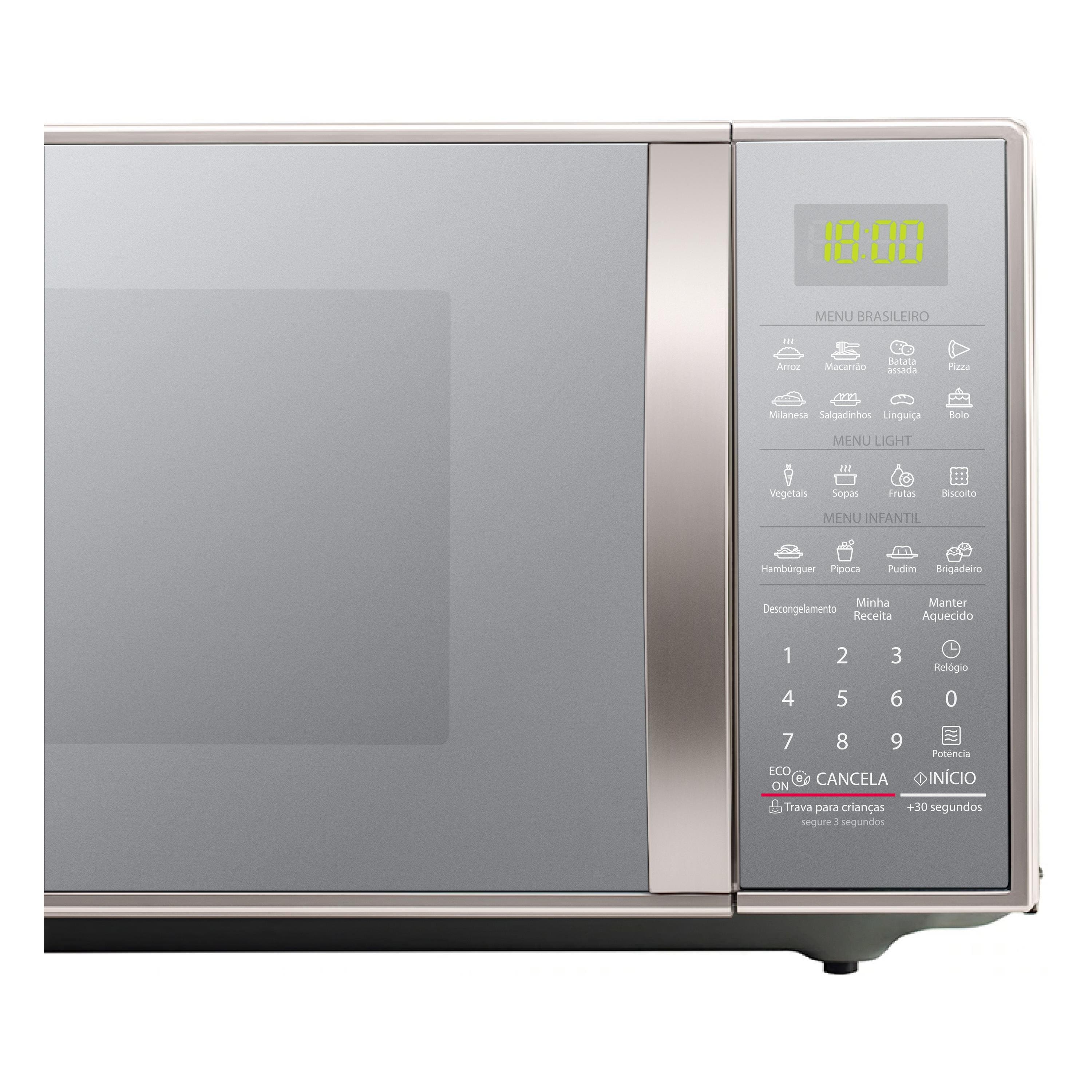 Forno Micro-ondas LG MS3043BR com Função Manter Aquecido e Limpa Fácil - Prata - 220V - 3