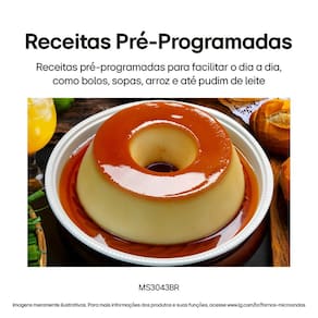 Forno Micro-ondas LG MS3043BR com Função Manter Aquecido e Limpa Fácil - Prata