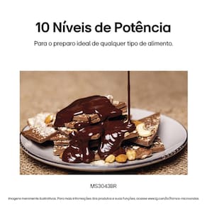 Forno Micro-ondas LG MS3043BR com Função Manter Aquecido e Limpa Fácil - Prata