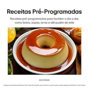 Forno Micro-ondas LG MS3094NRA com visual NeoChef e Limpa Fácil – Espelhado
