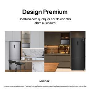 Forno Micro-ondas LG MS3094NRA com visual NeoChef e Limpa Fácil – Espelhado