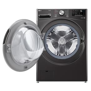 Lava e Seca LG 18Kg/10Kg com Inteligência Artificial AI DD™ e Wi-Fi WD18BV2S6B – Black Inox