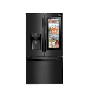 Geladeira Smart LG Inverter French Door GM-X288NQX com compressor Smart Inverter e conectividade ThinQ Black Inox - 660L