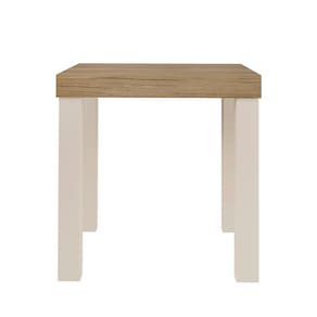 Mesa de Apoio Artely Up Quadrada - Carvalho e Off White - 2