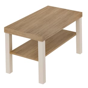 Mesa de Centro Artely Up Retangular Carvalho e Off White - 1