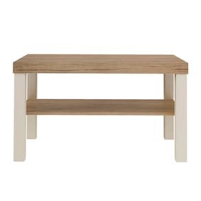 Mesa de Centro Artely Up Retangular Carvalho e Off White - 2