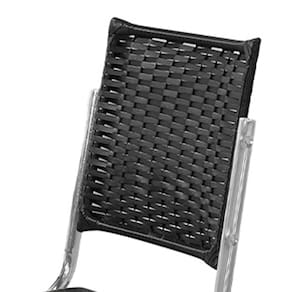 Cadeira de Jantar Aço Nobre Kansas com Encosto em Junco e Assento Estofado Revestido em Suede - Preto - 1