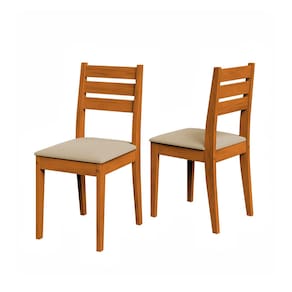 Mesa de Jantar Quadrada Dobuê Dakar com 4 Cadeiras Estofadas Revestidas em Suede