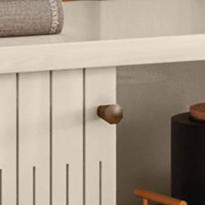 Bancada Suspensa Madetec Imola com 206,7 cm de Largura, Ideal para TV 75" - Cinamomo/Off White - 2