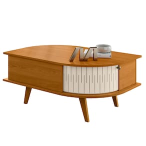 Mesa de Centro Madetec Indianápolis - Cinamomo/Off White - 1