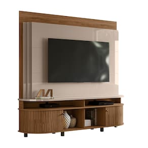 Estante Home Theater Madetec Daytona Ideal para TVs de até 65 Polegadas - 183cm de largura - Fendi e Naturale - 1