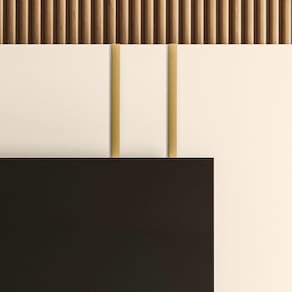 Estante Home Theater Madetec New Apolo Ideal para TVs de até 75 Polegadas - 183cm de largura - Cinamomo e Off White - 2