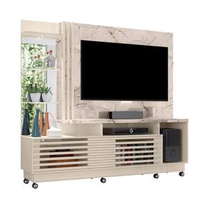 Estante Home Theater Madetec Frizz Plus para TV de até 60" - Calacata/Off White - 1