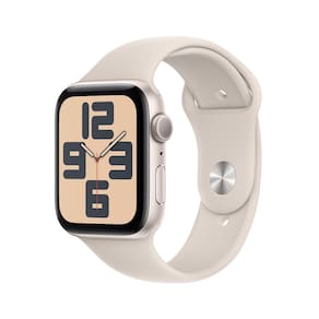 Apple Watch SE GPS, Caixa Estelar de Alumínio – 44 mm e Pulseira Esportiva Estelar – M/G