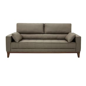 Sofá 4 Lugares Linoforte Blazer com Revestimento em Linho e 2 Almofadas Decorativas 210 cm de Largura