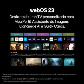Smart TV 43" LG Full HD 43LR6700 com Processador a5 Ger6 AI, Alexa integrada, LG Channels, webOS 23 compatível com Controle Smart Magic