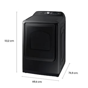 Secadora de Roupas Samsung DV7000R Preta com Sensor de Secagem, Digital Inverter e Ciclo de Sanitização 110V - 20kg