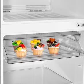 Geladeira Midea Duplex MD-RT572EVD461 Frost Free Inox com Painel Touch e Turbo Freezer – 425 litros
