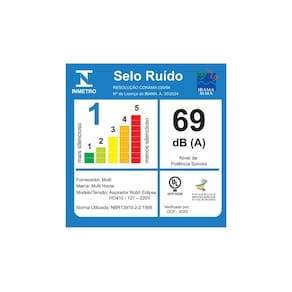 Aspirador de Pó Robô Multilaser Eclipse HO410 com Função 3 em 1 Bivolt - Preto