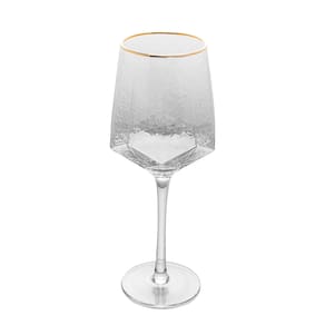Conjunto de Taças para Vinho Wolff com Fio Ouro Taj 600 ml em Cristal – 2 Peças