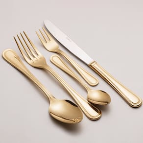 Faqueiro Wolff Avalon em Aço Inox Dourado – 30 Peças - FAQUEIRO AVALON ACO INOX 30 PCS DOURADO WOLFF - 1