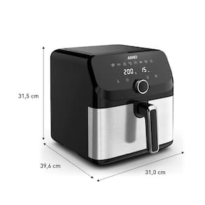 Fritadeira Elétrica Sem Óleo Air Fryer Arno AFD7 7,5L Mega Digital – Inox/Preta