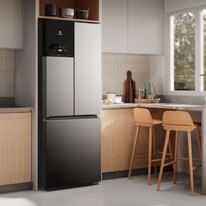 Geladeira Electrolux IM7S Frost Free Inverter Efficient AutoSense 3 Portas Inox Look 480L