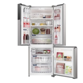 Geladeira Electrolux IM7S Frost Free Inverter Efficient AutoSense 3 Portas Inox Look 480L