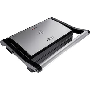 Mini Grill Elétrico Oster OGRL230 2 em 1 com abertura 180° - Inox