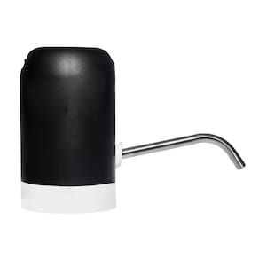 Bomba Elétrica para Galão de Água Lyor em Aço Inox e Plástico - Branco e Preto - BOMBA ELETRICA 15,5CMX7CMX11,5CM LYOR - 1