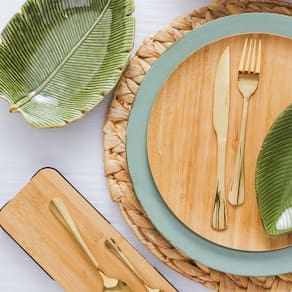 Faqueiro de Aço Inox Lyor Positano Dourado – 24 Peças - 1