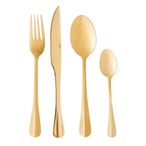 Faqueiro de Aço Inox Lyor Positano Dourado – 24 Peças - 2