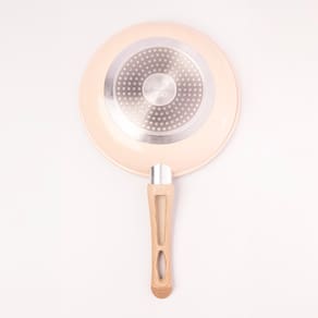 Frigideira de Indução Lyor em Alumínio com Revestimento Cerâmico Granilite Bege – 24cm