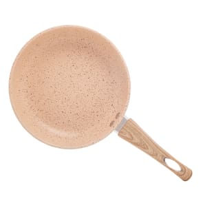 Frigideira de Indução Lyor em Alumínio com Revestimento Cerâmico Granilite Bege – 24cm