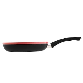 Frigideira de Indução Lyor em Alumínio com Revestimento Cerâmico Granilite Vermelha - 24cm