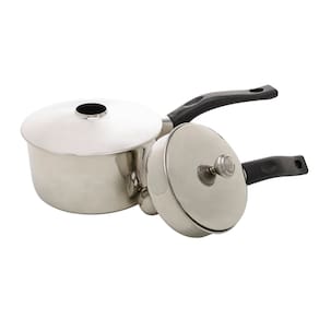 Cuscuzeira Individual Lyor em Aço Inox - 15,5x12,5x24cm - CUSCUZEIRA ACO INOX 25CMX12CMX17,5CM LYOR - 1