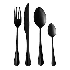 Faqueiro 24 Peças Lyor em Aço Inox Positano - Preto - FAQUEIRO 24 PECAS DE ACO INOX POSITANO PRETO LYOR - 2