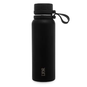 Garrafa Térmica de Aço Inox Lyor Explorer Preta – 650ml