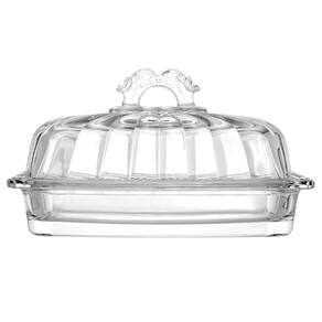 Manteigueira de Cristal Ecológico Lyor Imperial - 10x17x10,5cm - MANTEIGUEIRA IMPERIAL 17,5CMX10,5CMX10CM LYOR - 3