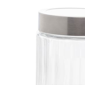 Porta Mantimento de Vidro Lyor Sydney com Tampa de Aço Inox e Acrílico - 1,2 litros