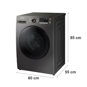 Lavadora de Roupas Samsung WW11T4040BXFAZ com Diamond Drum e Vapor de higiene Inox - 11kg
