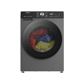 Lava e Seca Hisense Steam WD3S13 Inverter com Wi-Fi, 13 Programas de Lavagem e 3 de Secagem Titanium - 13kg/8kg