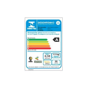Lava e Seca Hisense Steam WD3S13 Inverter com Wi-Fi, 13 Programas de Lavagem e 3 de Secagem Titanium - 13kg/8kg