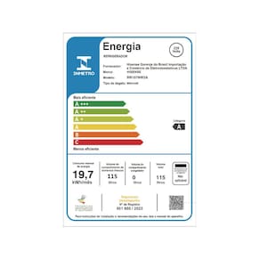 Frigobar Hisense RR157NW com Porta Reversível e Termostato Ajustável 115L - Branco