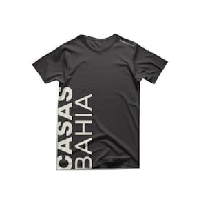 Camiseta Manga Curta Casas Bahia - Preta