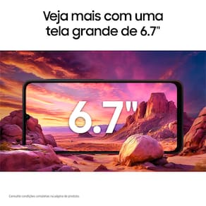 Smartphone Samsung Galaxy A06 Azul Escuro 4G 128GB 4GB RAM Tela 6,7" Processador Octa-Core, Câmera Traseira de 50MP e Selfie de 8MP