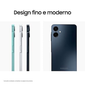 Smartphone Samsung Galaxy A06 Azul Escuro 4G 128GB 4GB RAM Tela 6,7" Processador Octa-Core, Câmera Traseira de 50MP e Selfie de 8MP