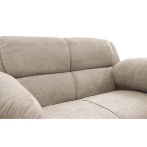 Sofá 2 Lugares Cama inBox Paris com 152cm de Largura e Revestido em Bouclé - Bege Claro - 3