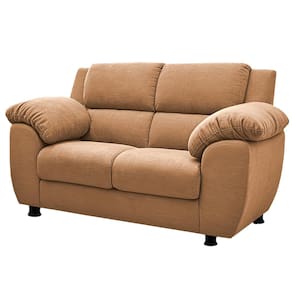 Sofá 2 Lugares Cama inBox Paris com 152cm de Largura e Revestido em Bouclé - Caramelo - 2